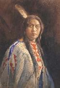 Percy Gray Indian Maiden (mk42) oil painting artist